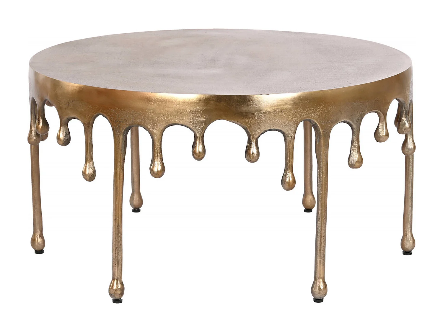 Table basse élégance dorée pour salon chic et moderne