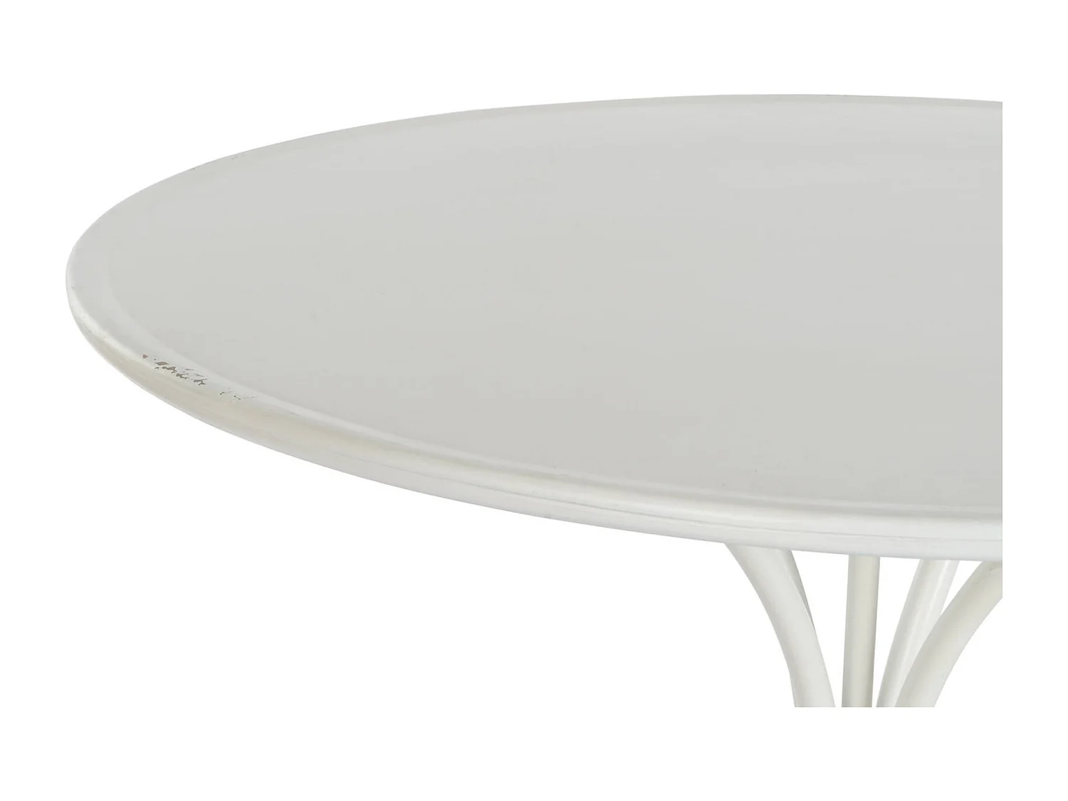 Table basse design blanc élégant pour salon