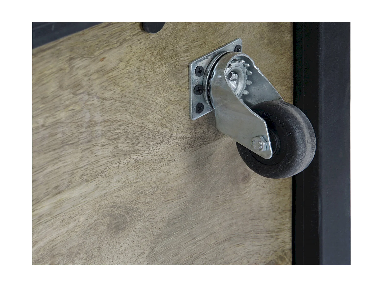 Table basse élégance industrielle bois et métal