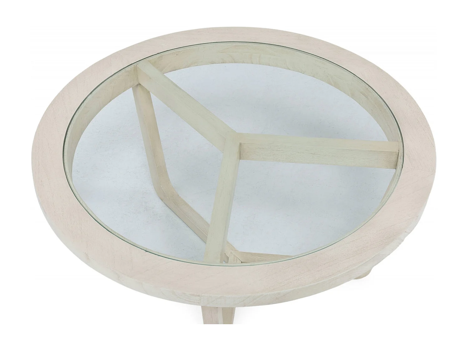 Table basse élégante Gris Voilé en cèdre