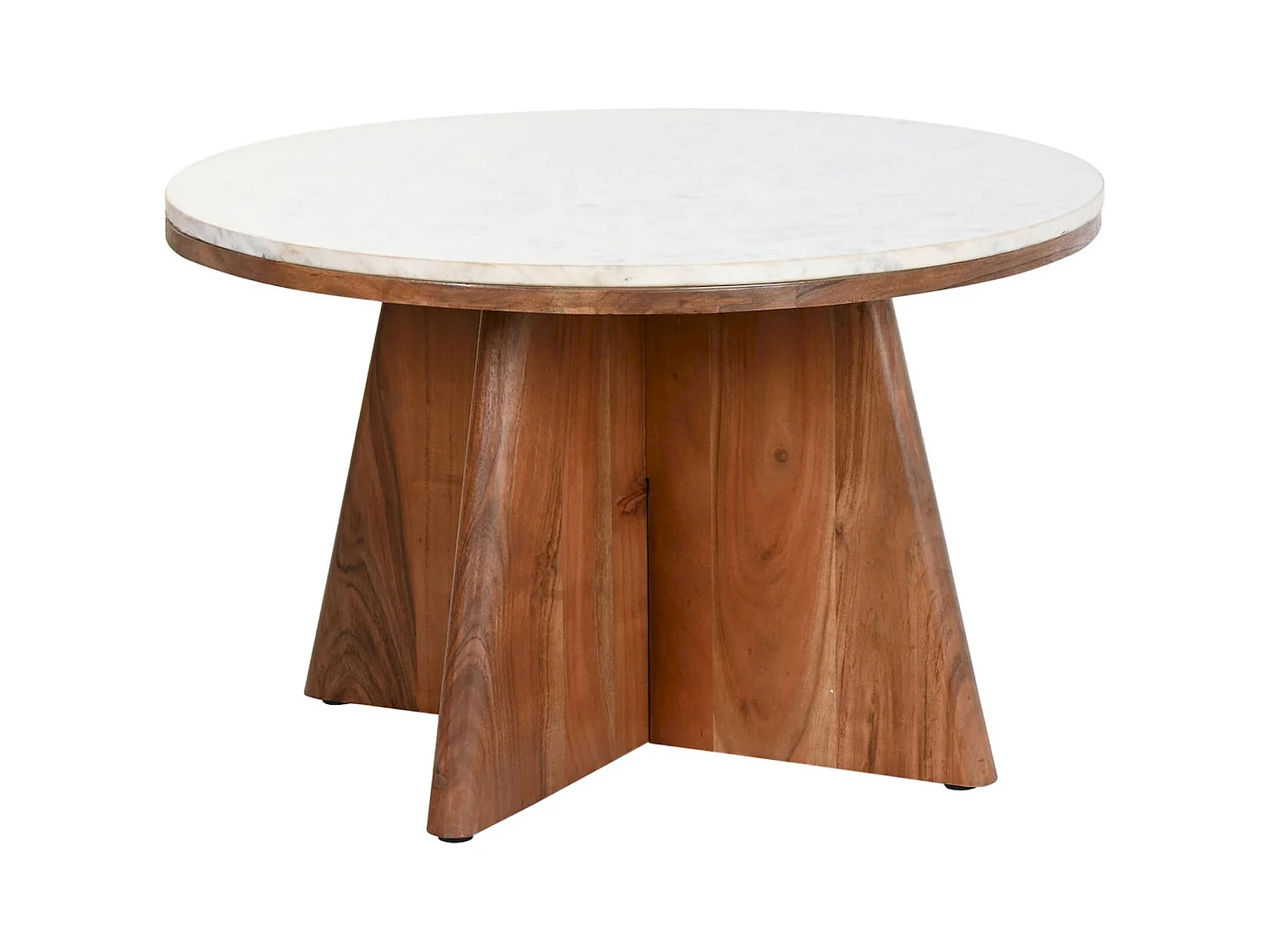 Table basse marbre blanc élegance acacia chic