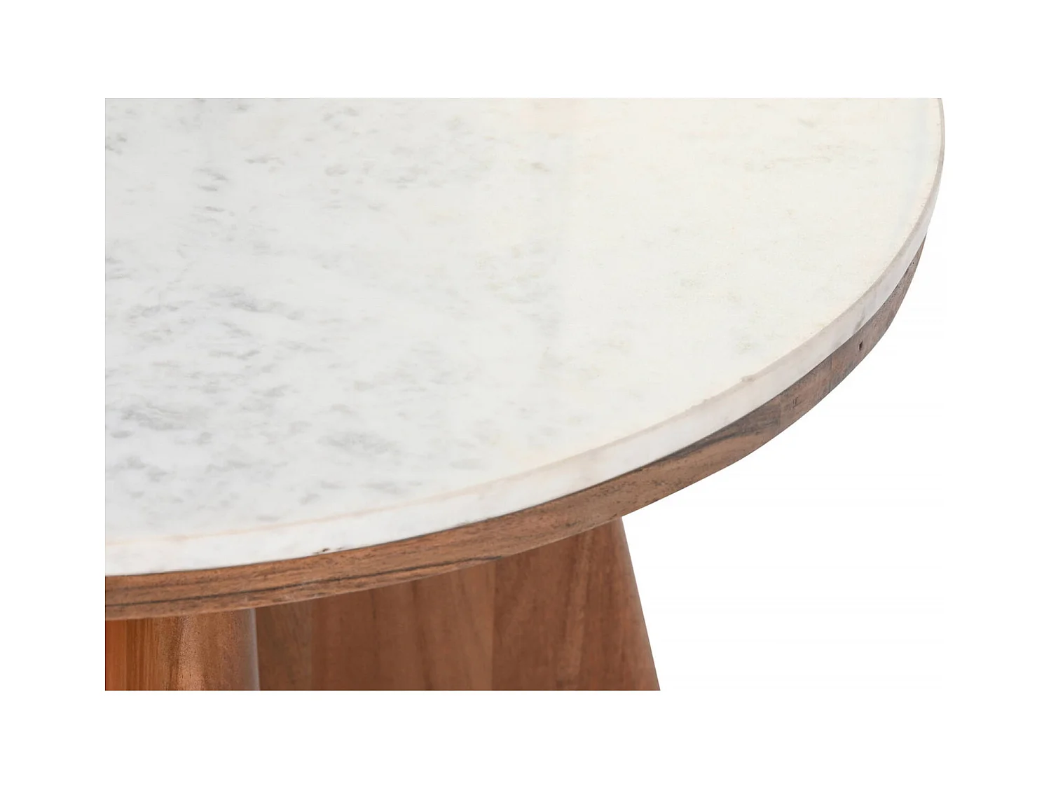 Table basse marbre blanc élegance acacia chic