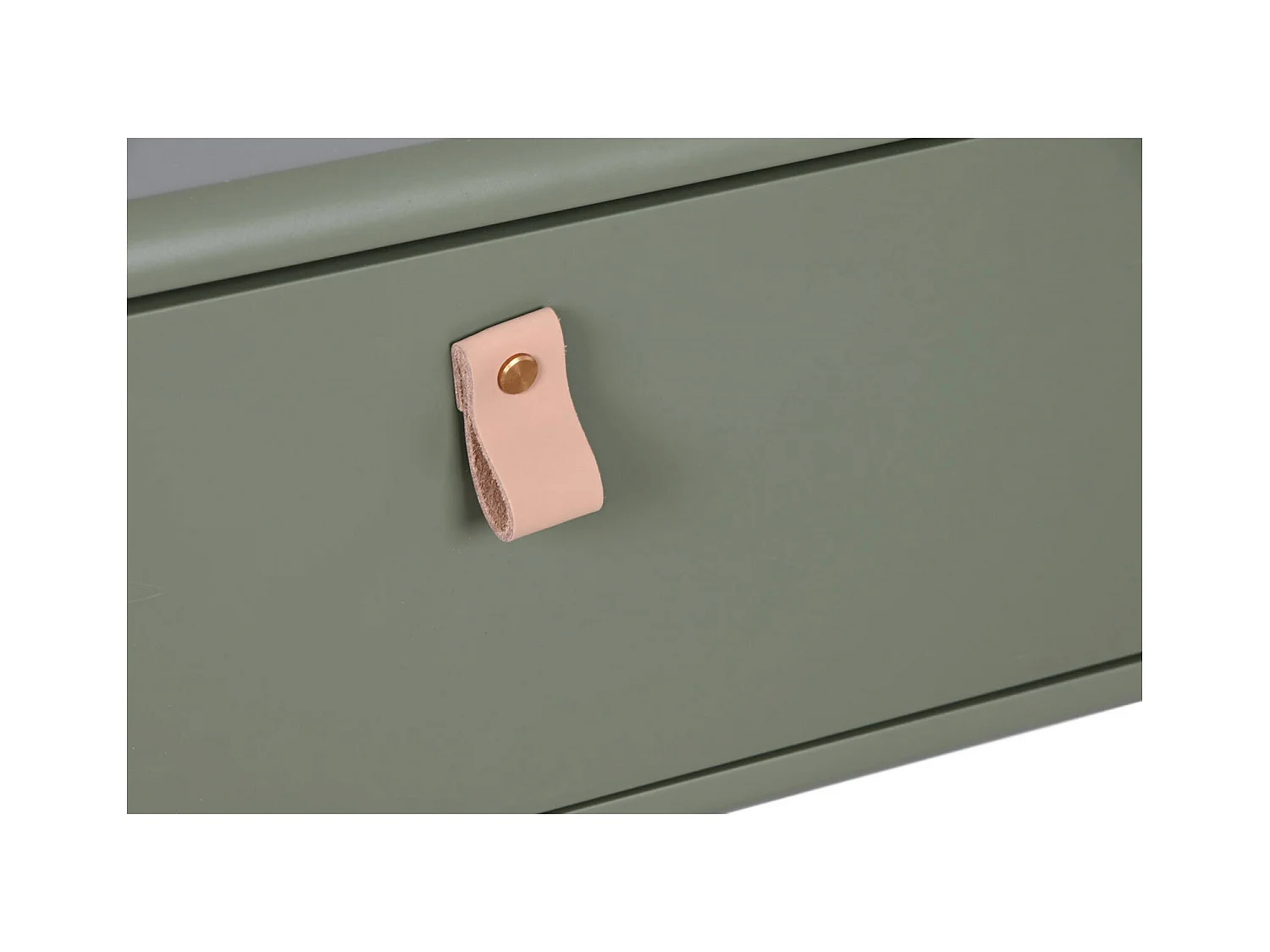 Table basse élégante verte et pratique salon moderne