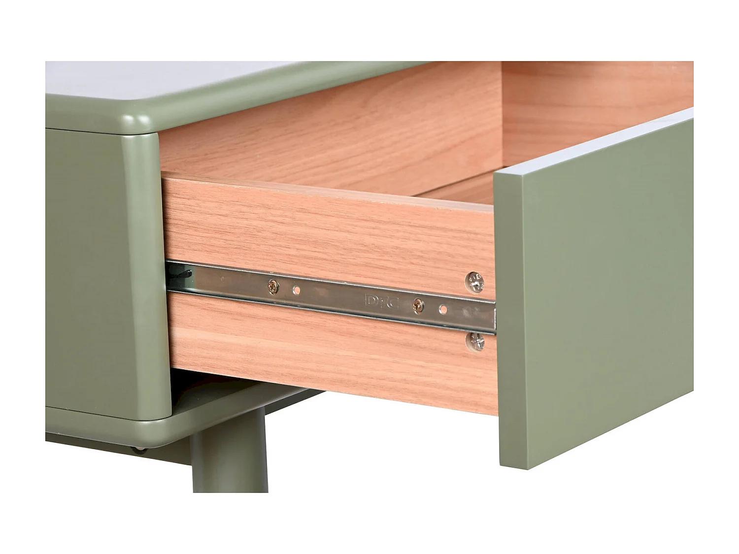 Table basse élégante verte et pratique salon moderne