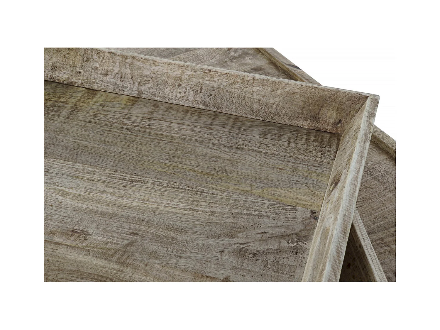 Table basse design en bois et métal pour salon moderne