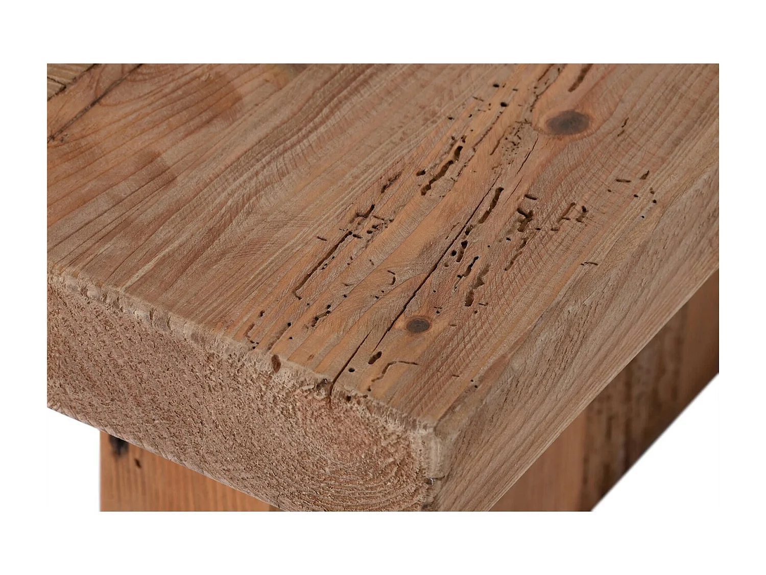 Table basse en bois recyclé de pin esprit naturel chaleureux