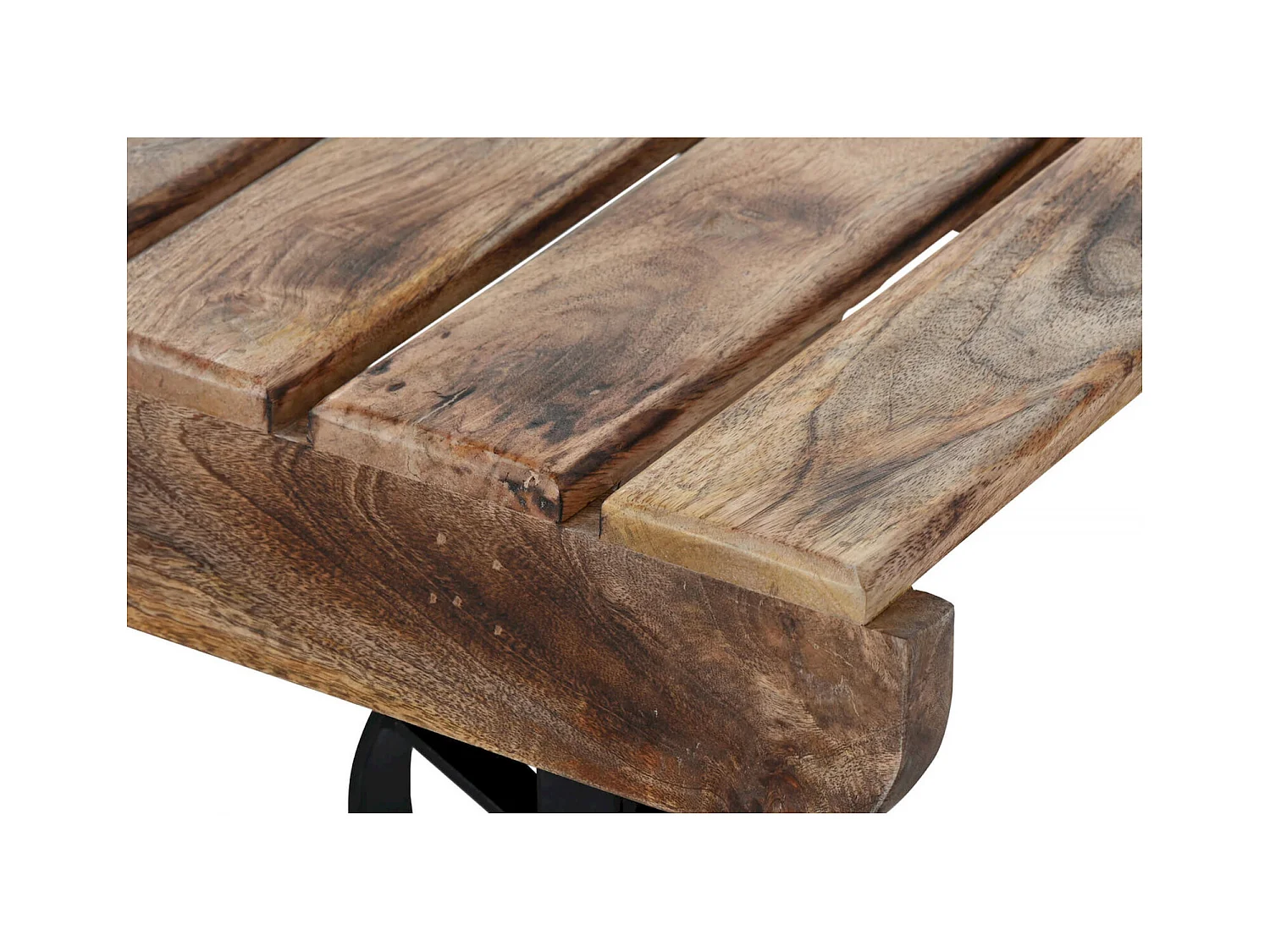 Table basse bois et métal style industriel élégant