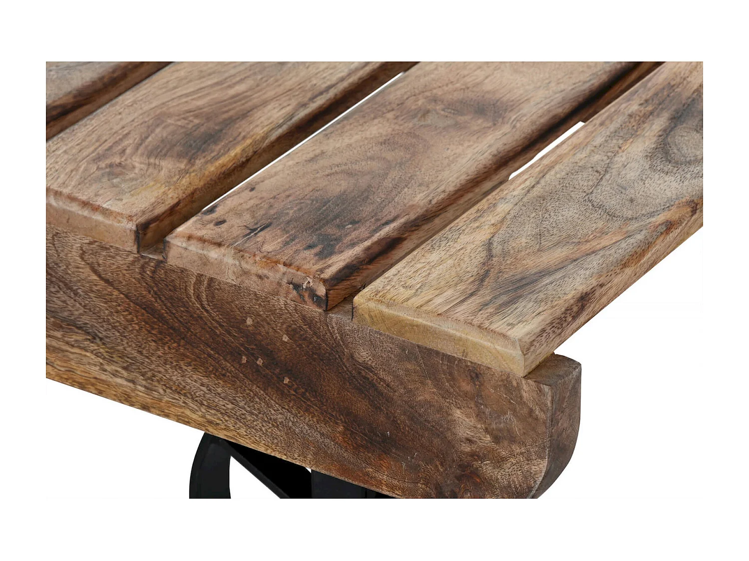 Table basse bois et métal style industriel élégant
