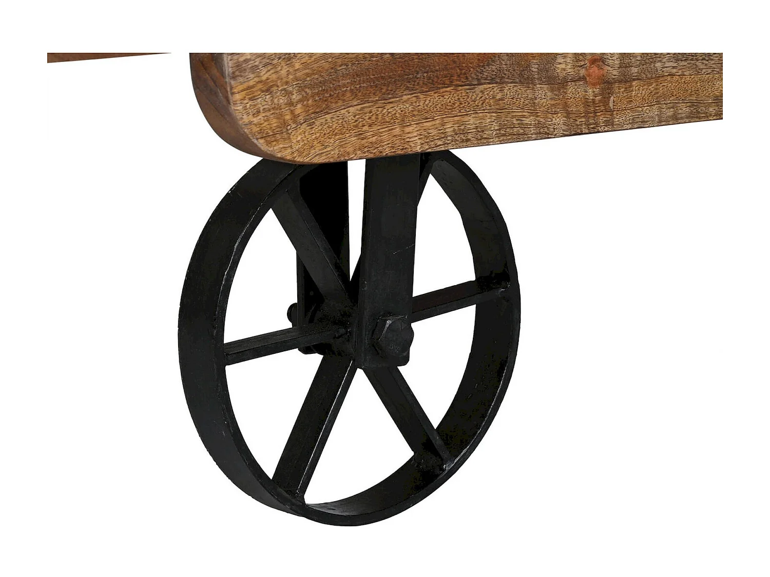 Table basse bois et métal style industriel élégant
