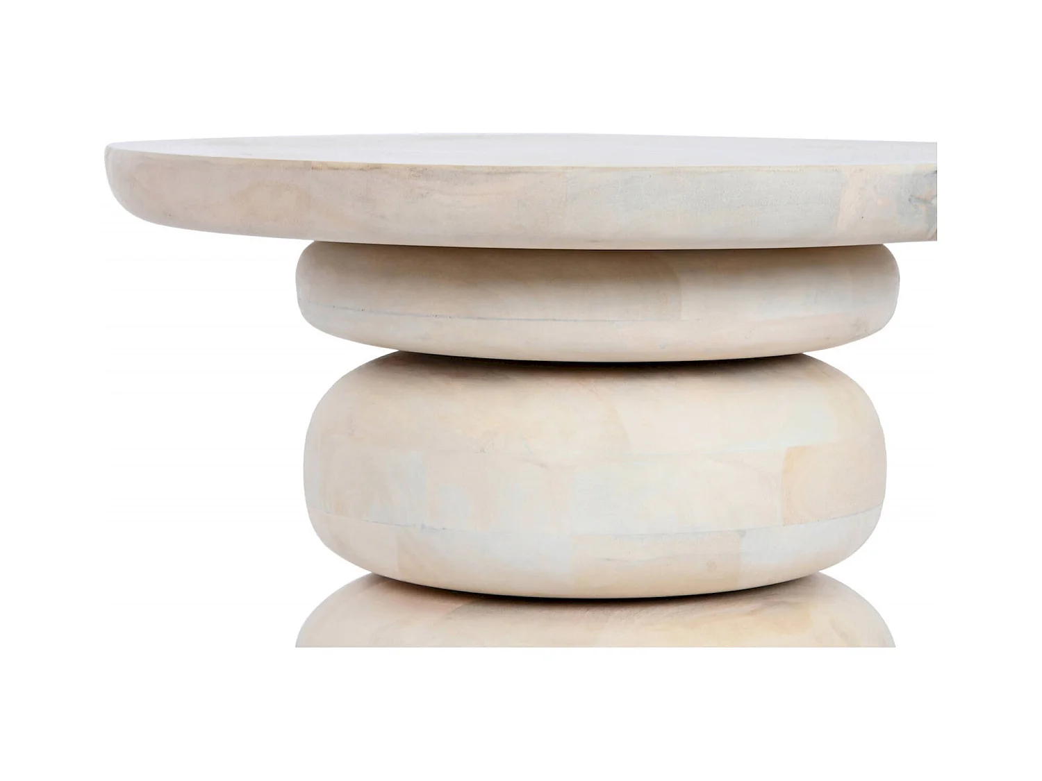 Table basse blanche minimaliste pour salon élégant