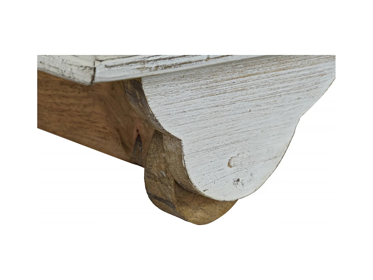 Table basse élégance blanc doré pour salon chic