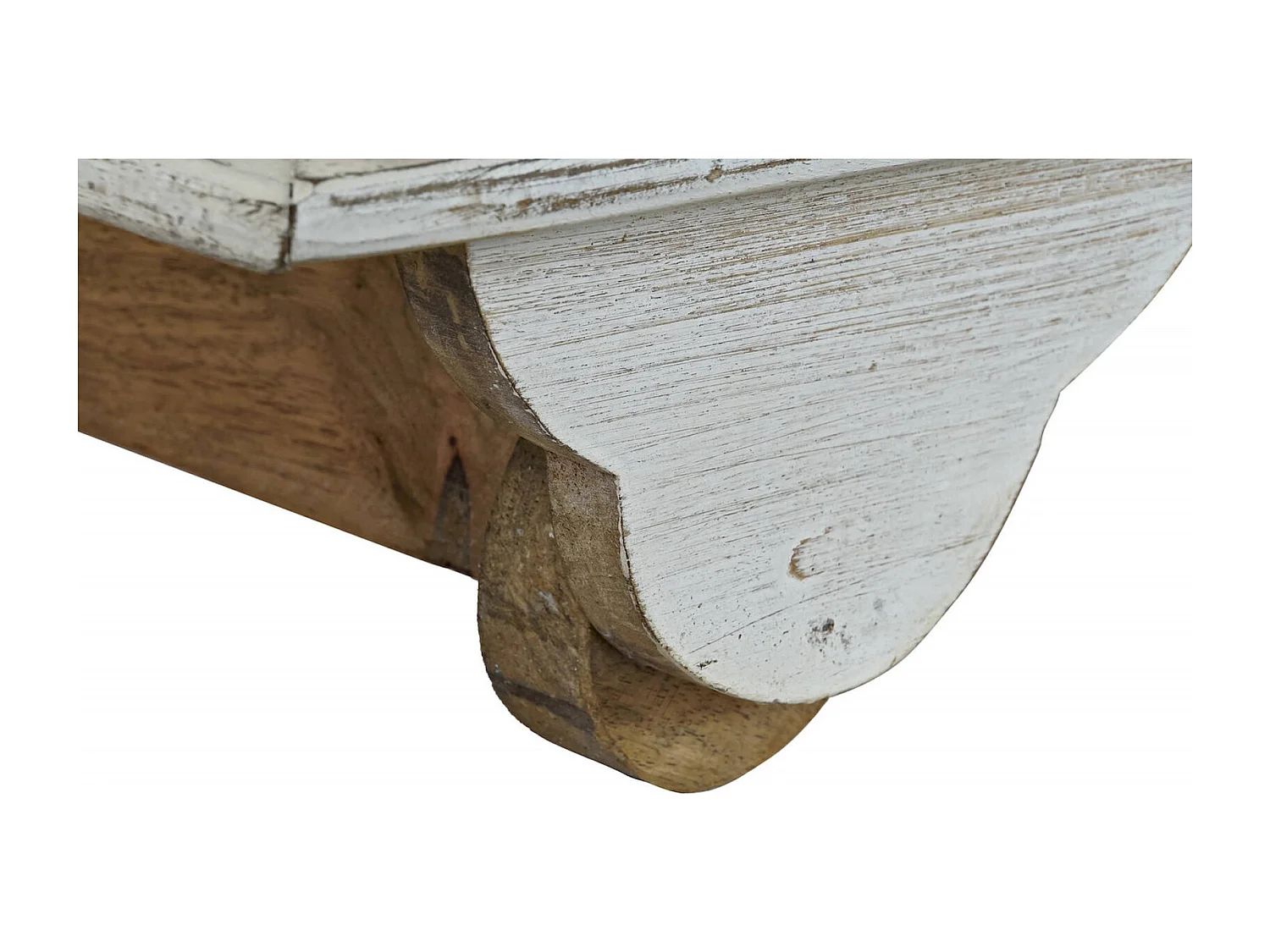 Table basse élégance blanc doré pour salon chic