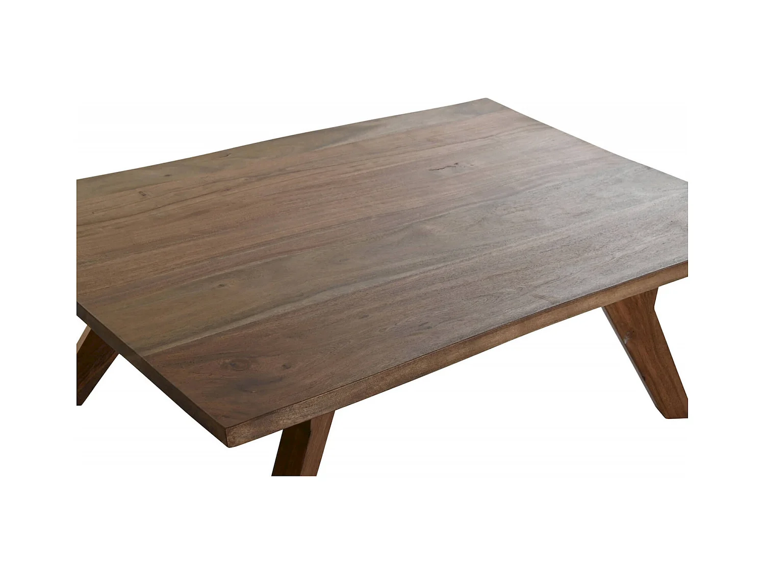 Table basse élégance moderne en acacia brun