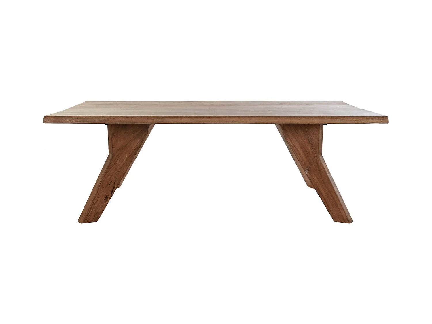 Table basse élégance moderne en acacia brun