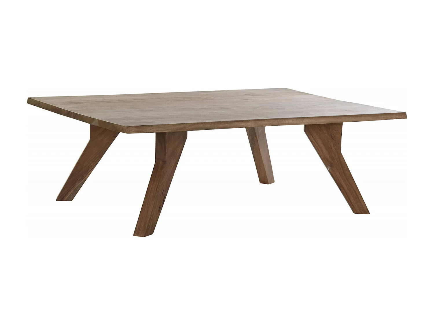 Table basse élégance moderne en acacia brun