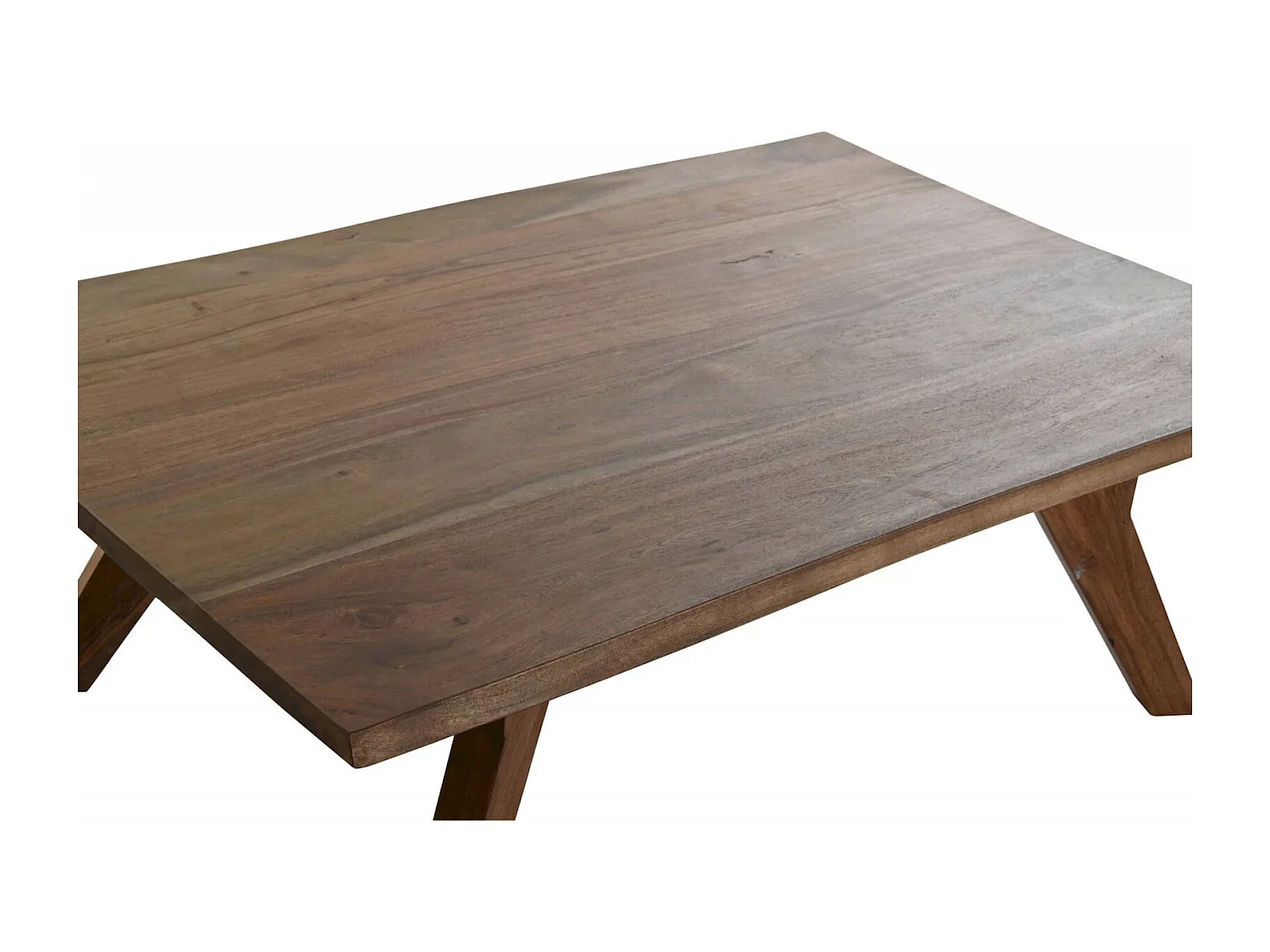Table basse élégance moderne en acacia brun