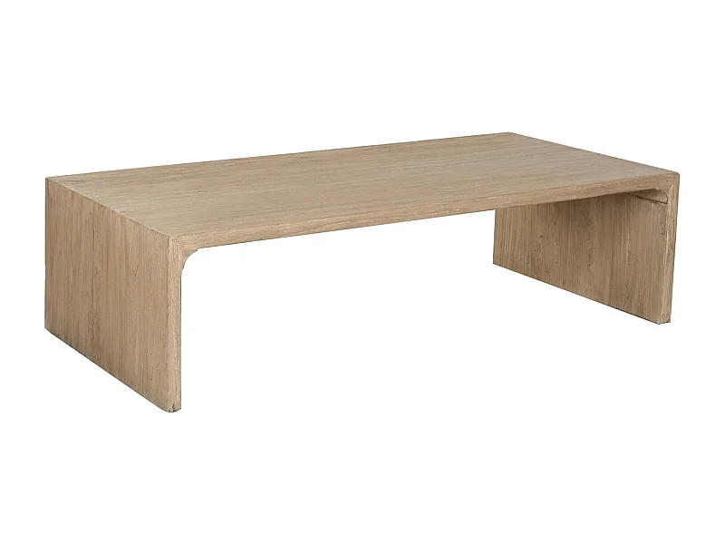 Table basse minimaliste en bois massif olmo style épuré