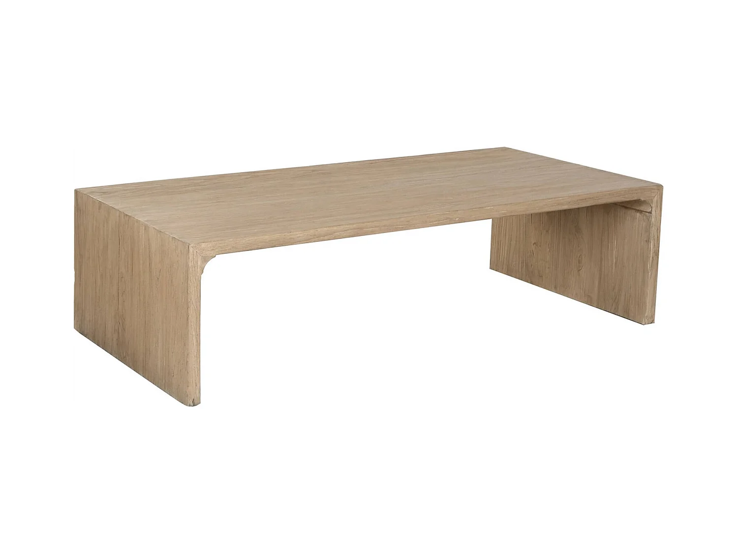 Table basse minimaliste en bois massif olmo style épuré