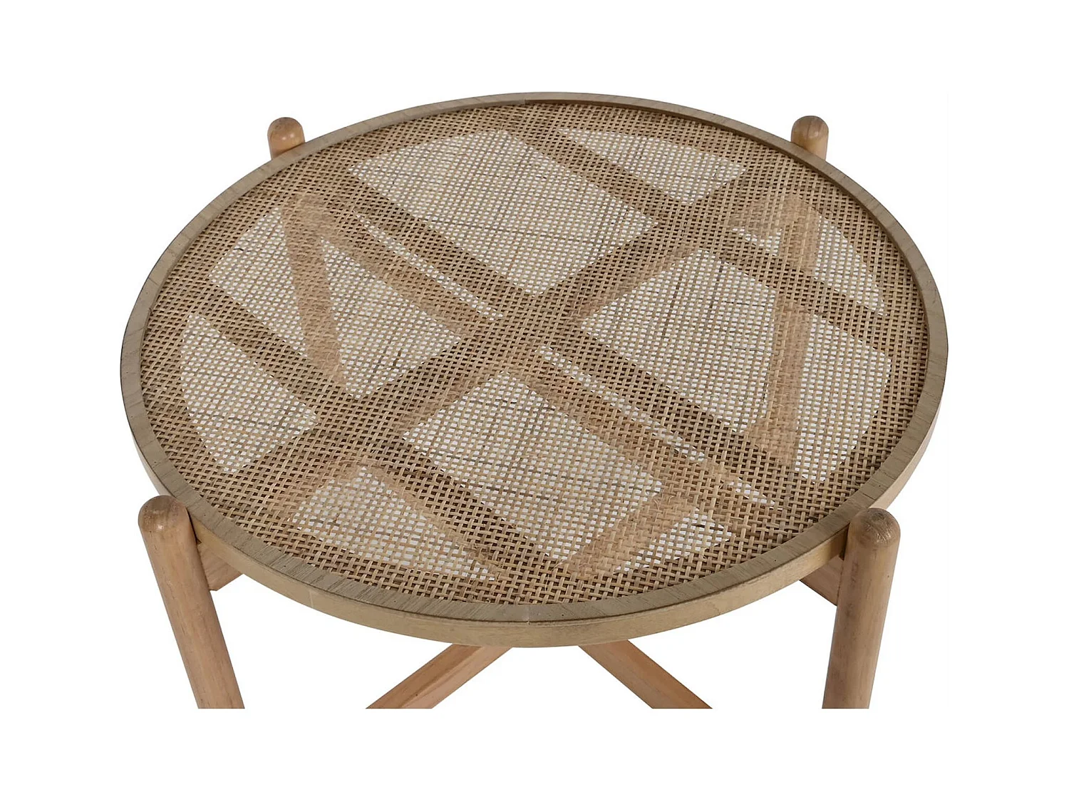 Table basse rotin naturel charme et élégance salon