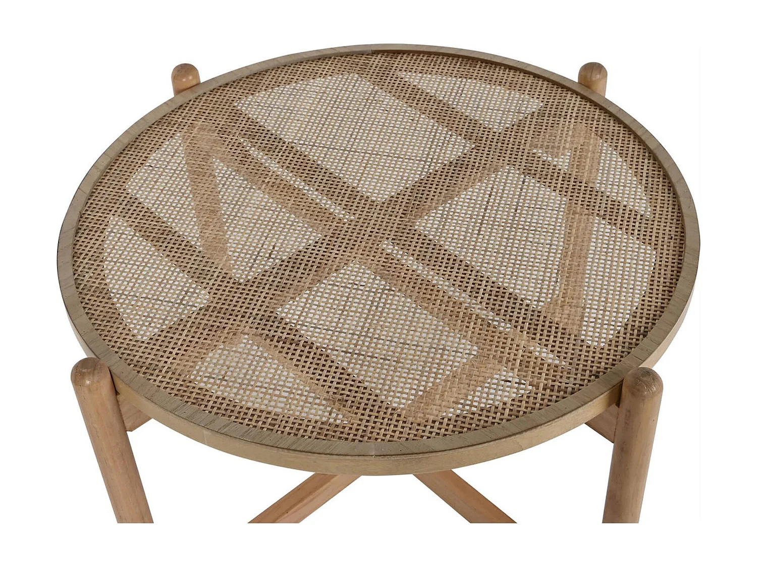 Table basse rotin naturel charme et élégance salon