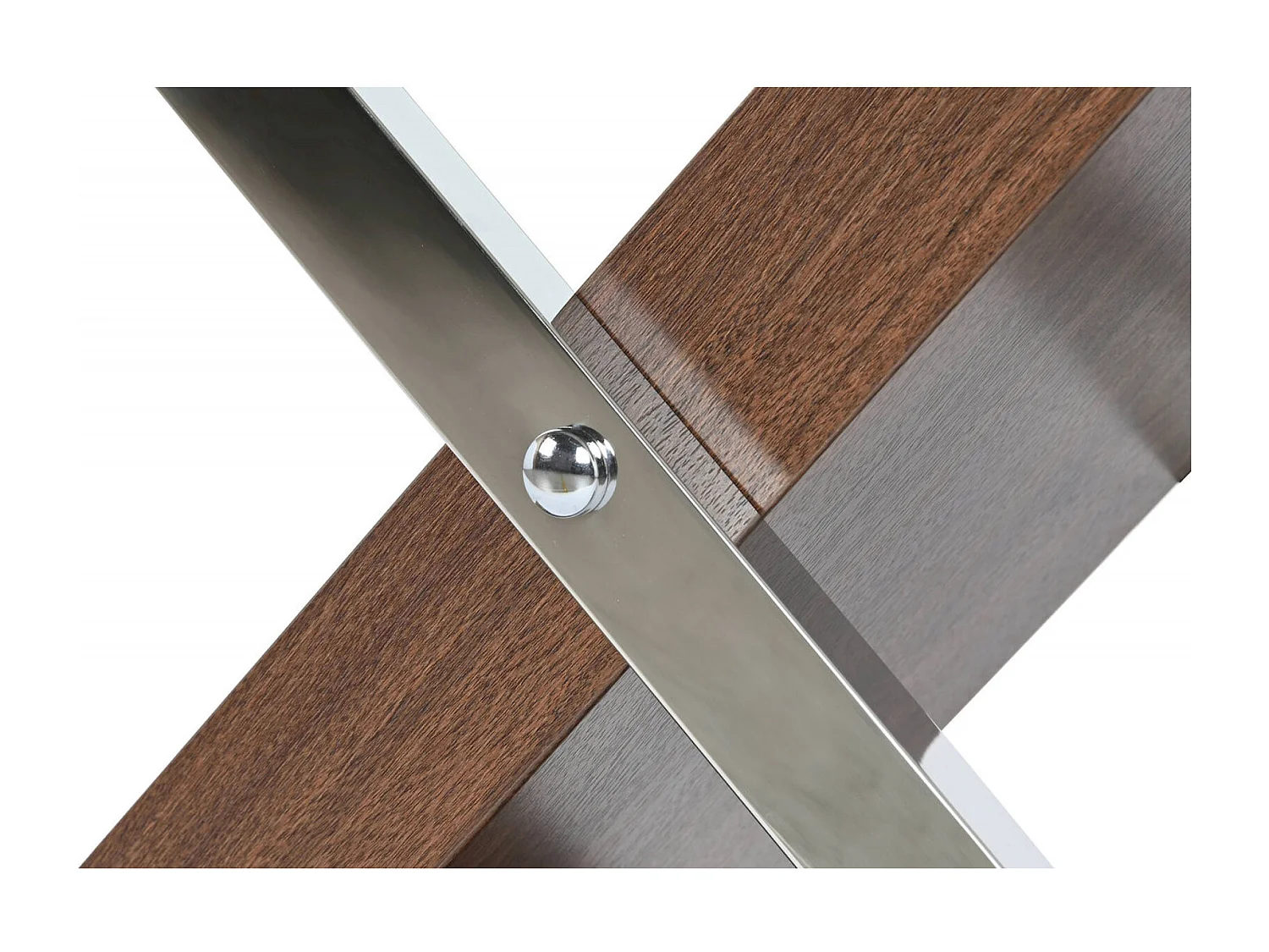 Table basse élégance moderne finition bois et acier