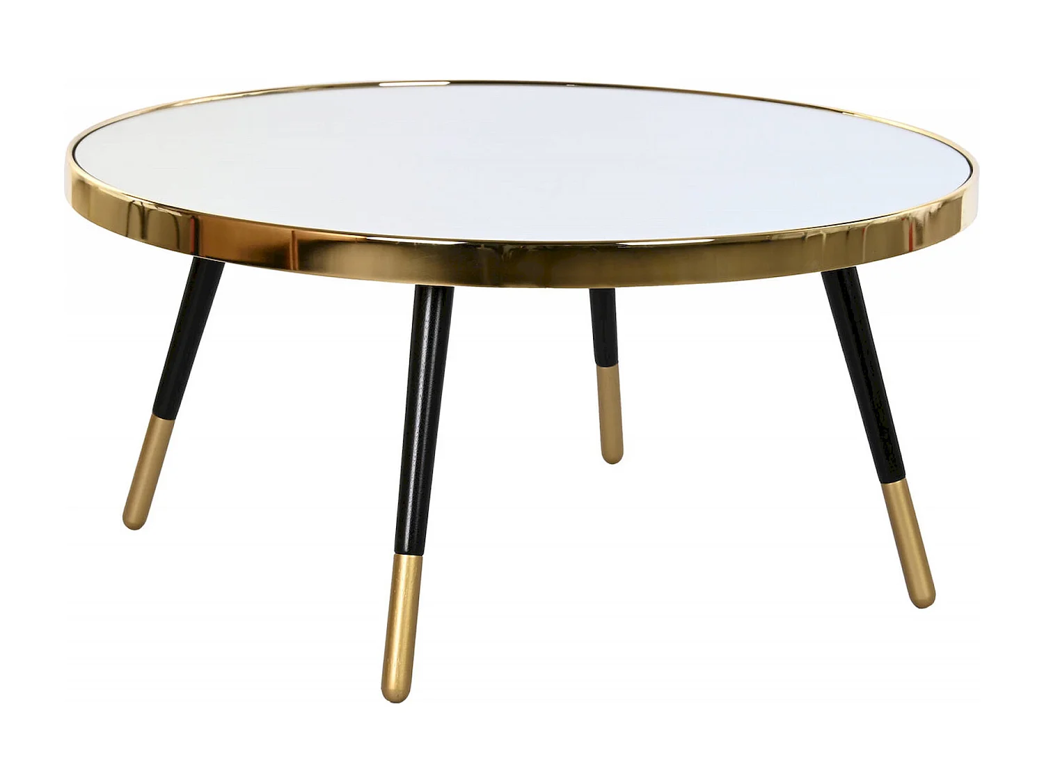 Table basse élégance moderne en acier doré