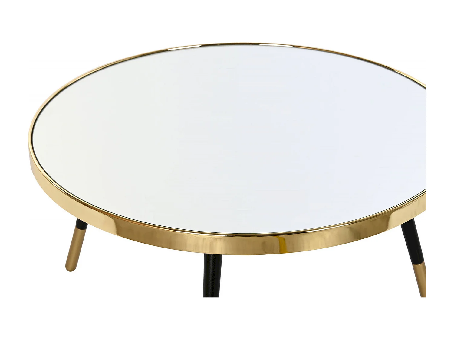 Table basse élégance moderne en acier doré