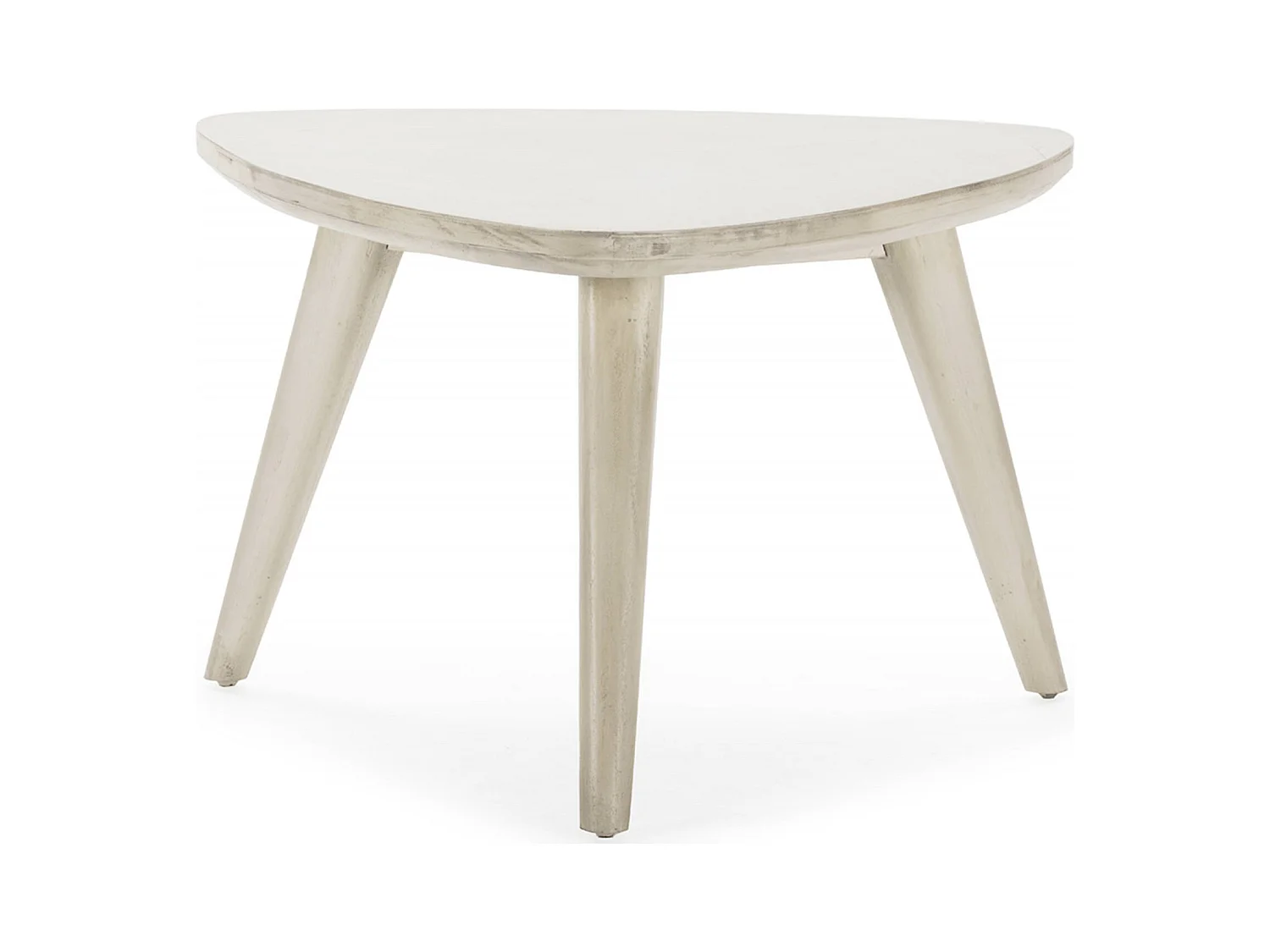 Table basse élégante en cèdre Blanc Voilé