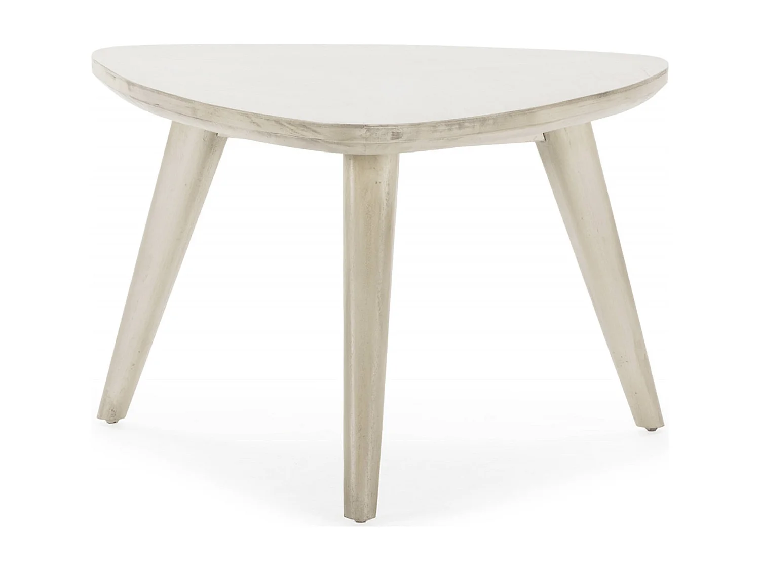 Table basse élégante en cèdre Blanc Voilé