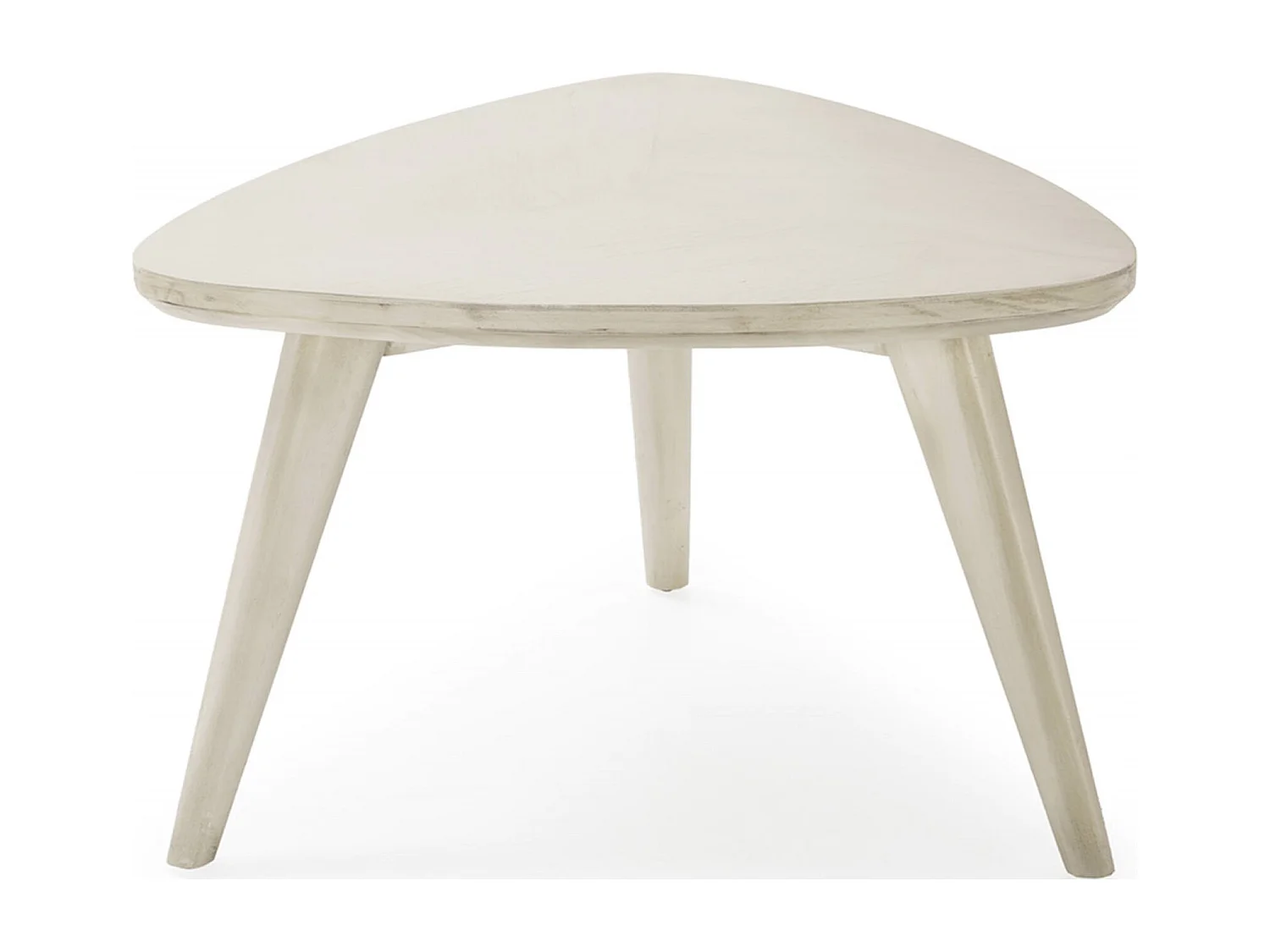Table basse élégante en cèdre Blanc Voilé