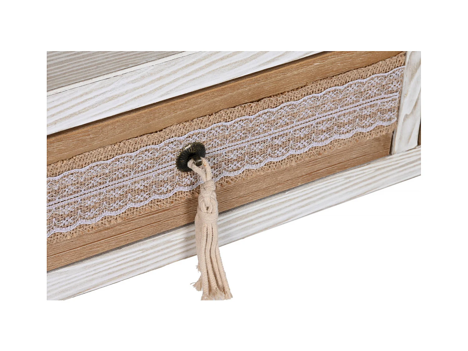 Table basse élégante blanche en coton épicéa