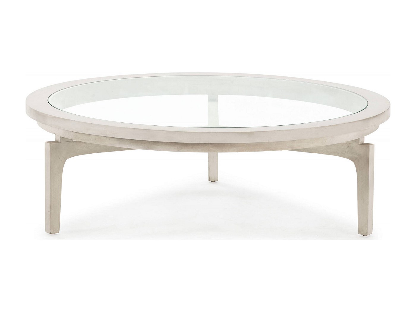 Table basse en bois massif, diamètre 70 cm - Table basse élégante en