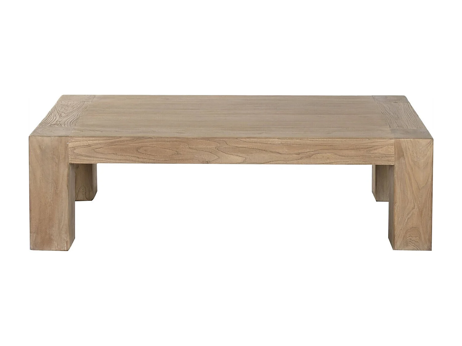 Table basse en bois massif olmo style minimaliste salon épuré