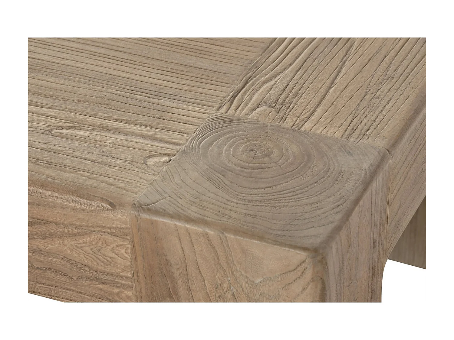 Table basse en bois massif olmo style minimaliste salon épuré