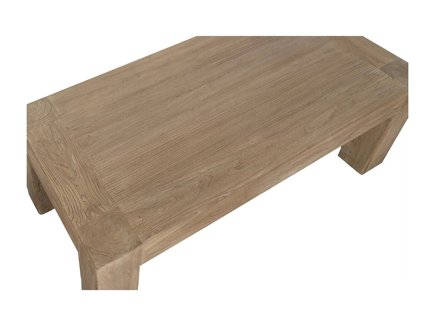 Table basse en bois massif olmo style minimaliste salon épuré