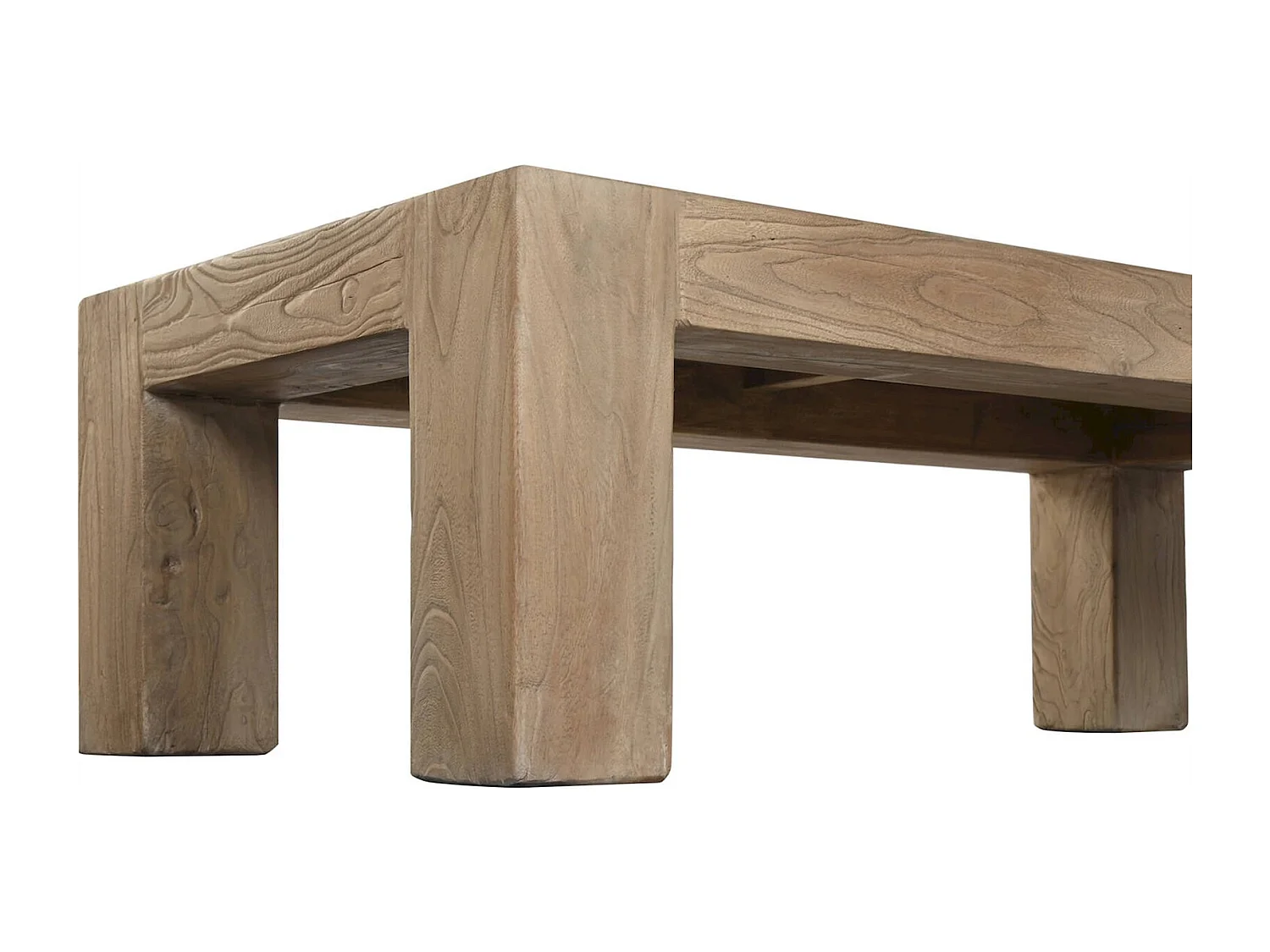 Table basse en bois massif olmo style minimaliste salon épuré