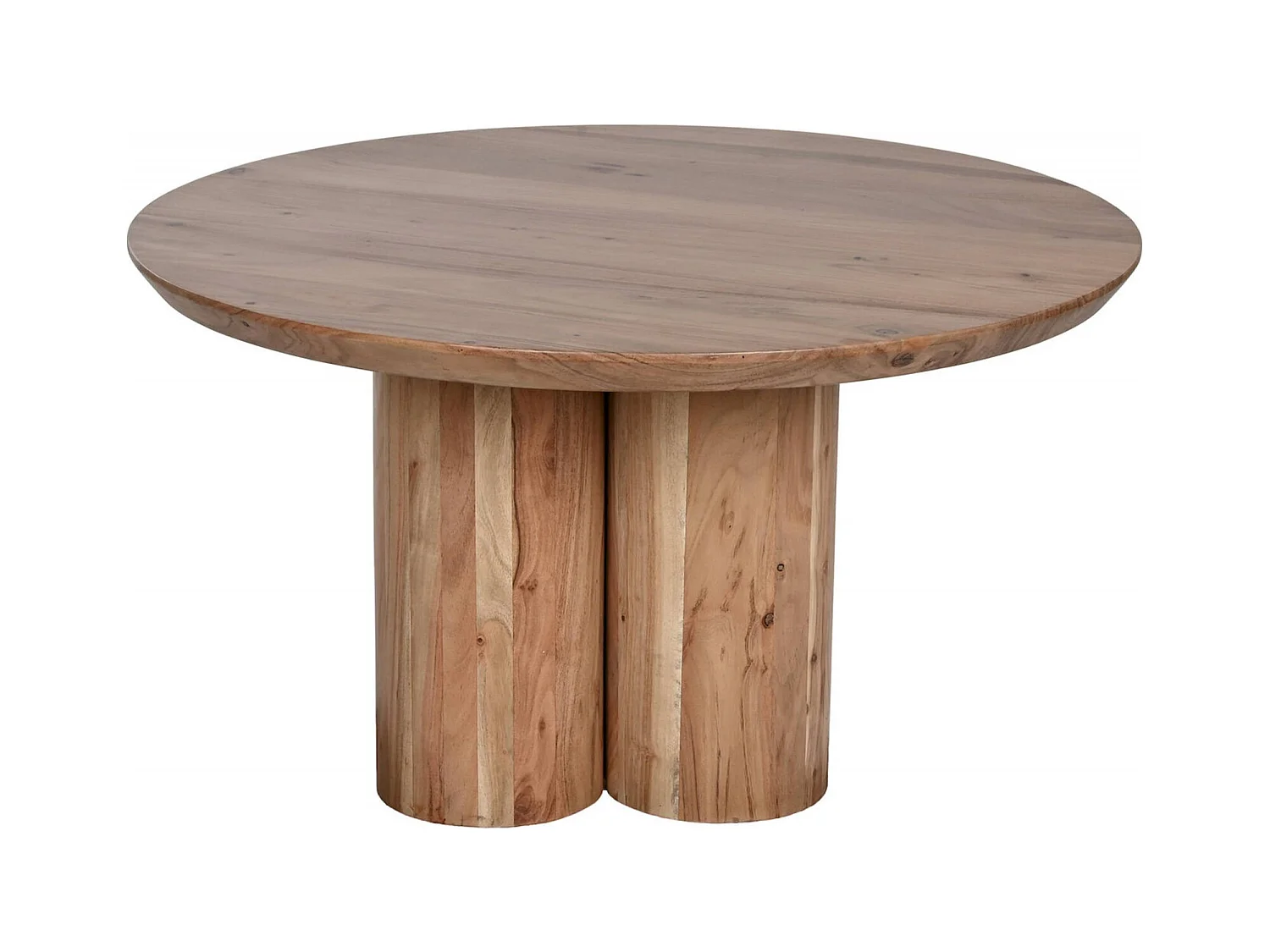 Table basse élégante en acacia pour salon moderne