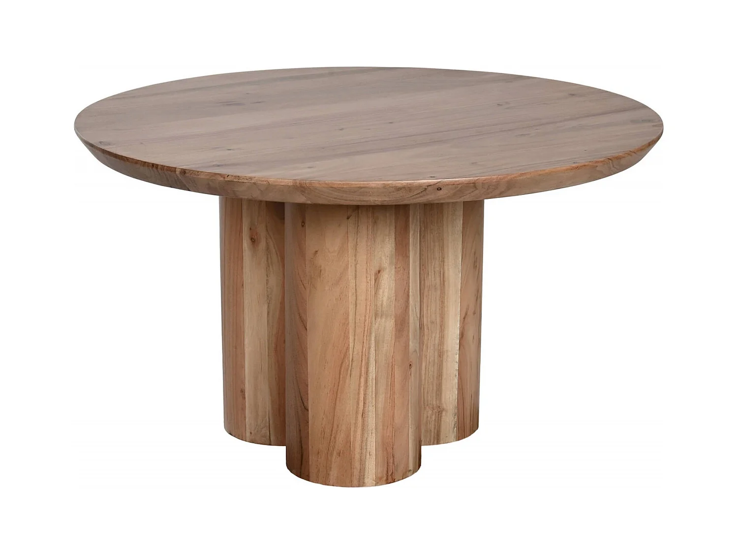 Table basse élégante en acacia pour salon moderne