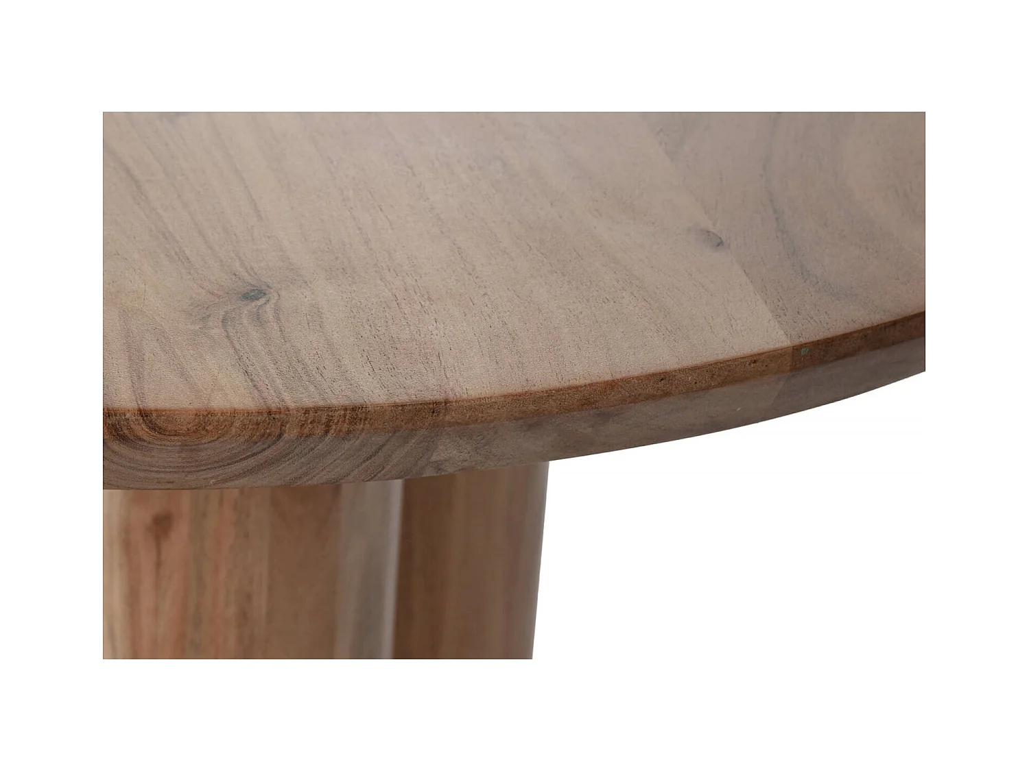 Table basse élégante en acacia pour salon moderne