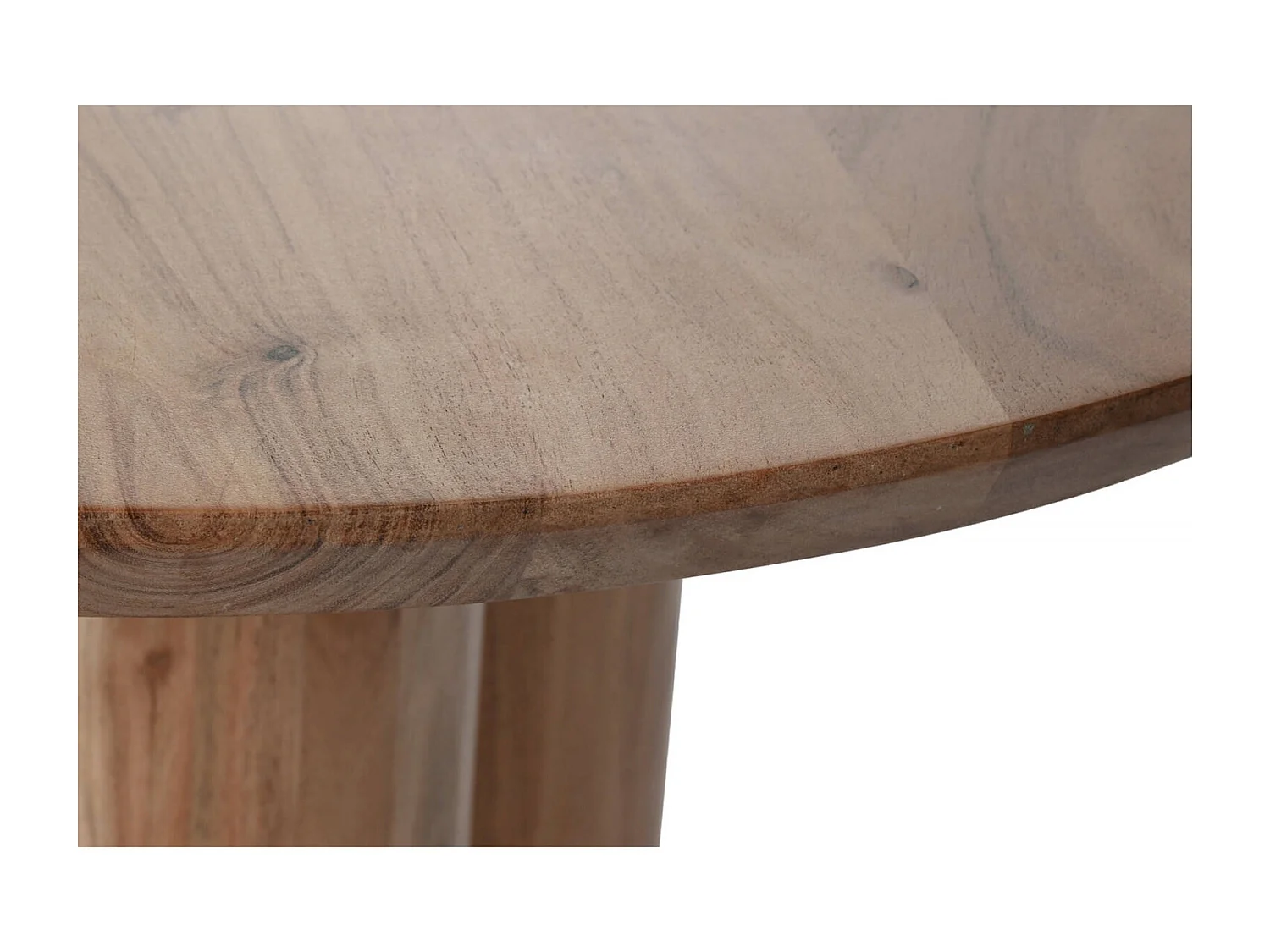 Table basse élégante en acacia pour salon moderne