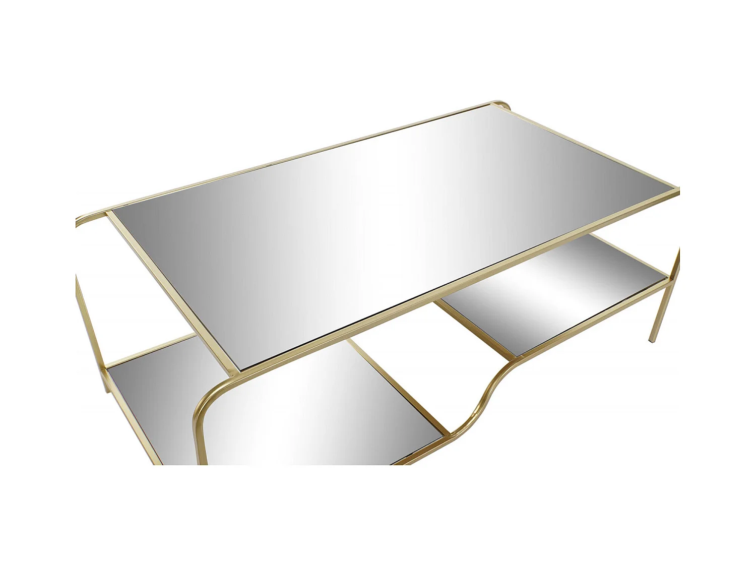 Table basse élégance dorée et design moderne