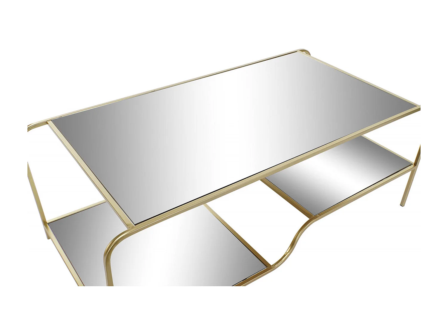 Table basse élégance dorée et design moderne