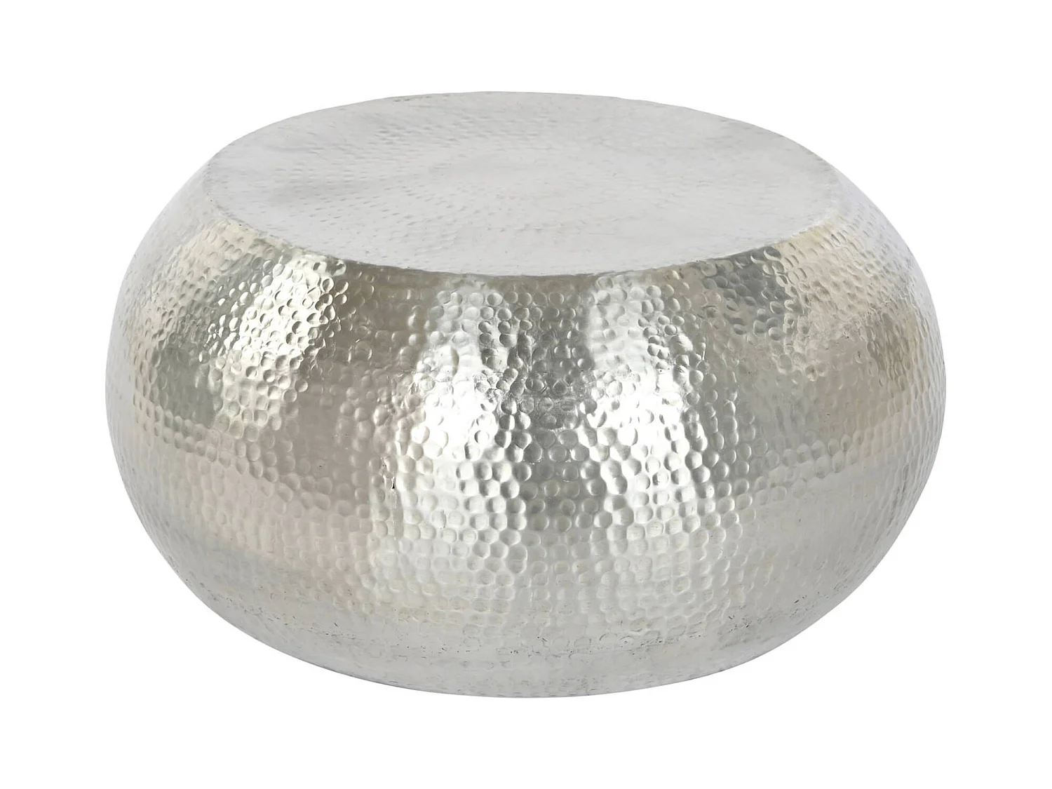 Table basse élégante argentée pour un intérieur chic