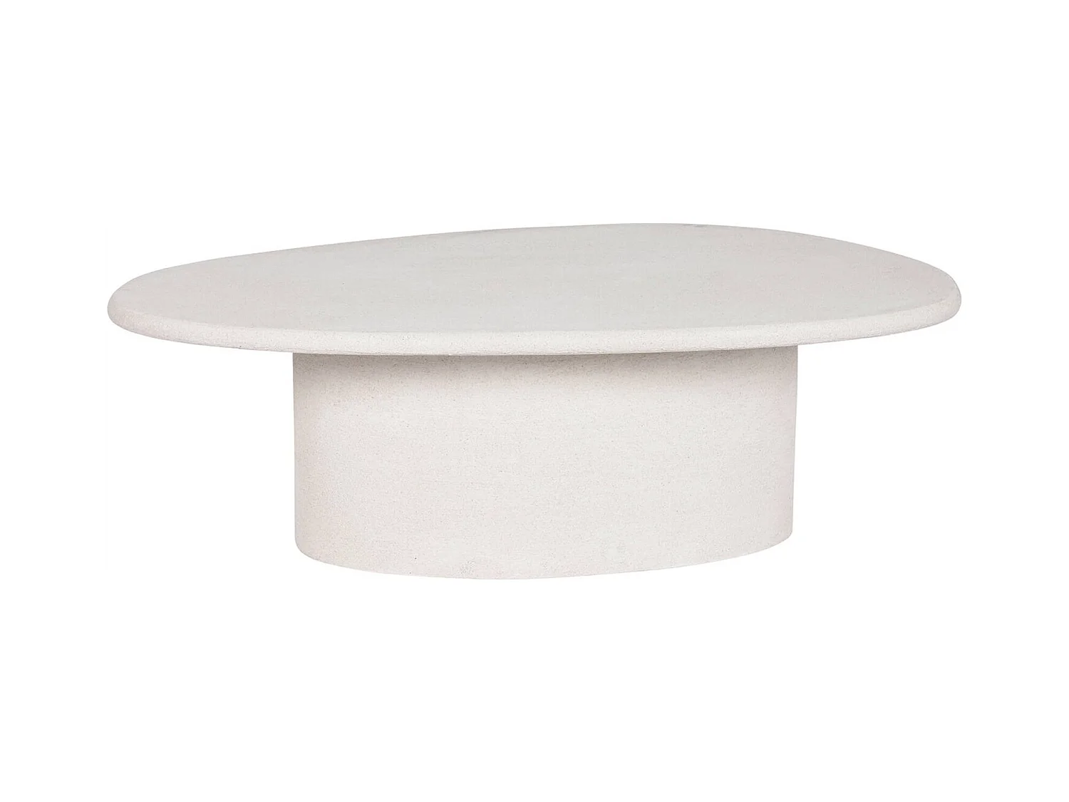 Table basse design épuré blanc mat pour salon moderne