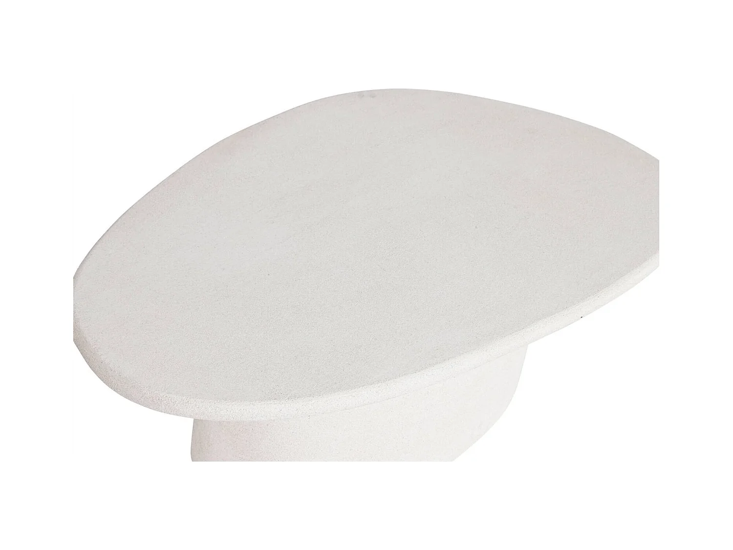 Table basse design épuré blanc mat pour salon moderne