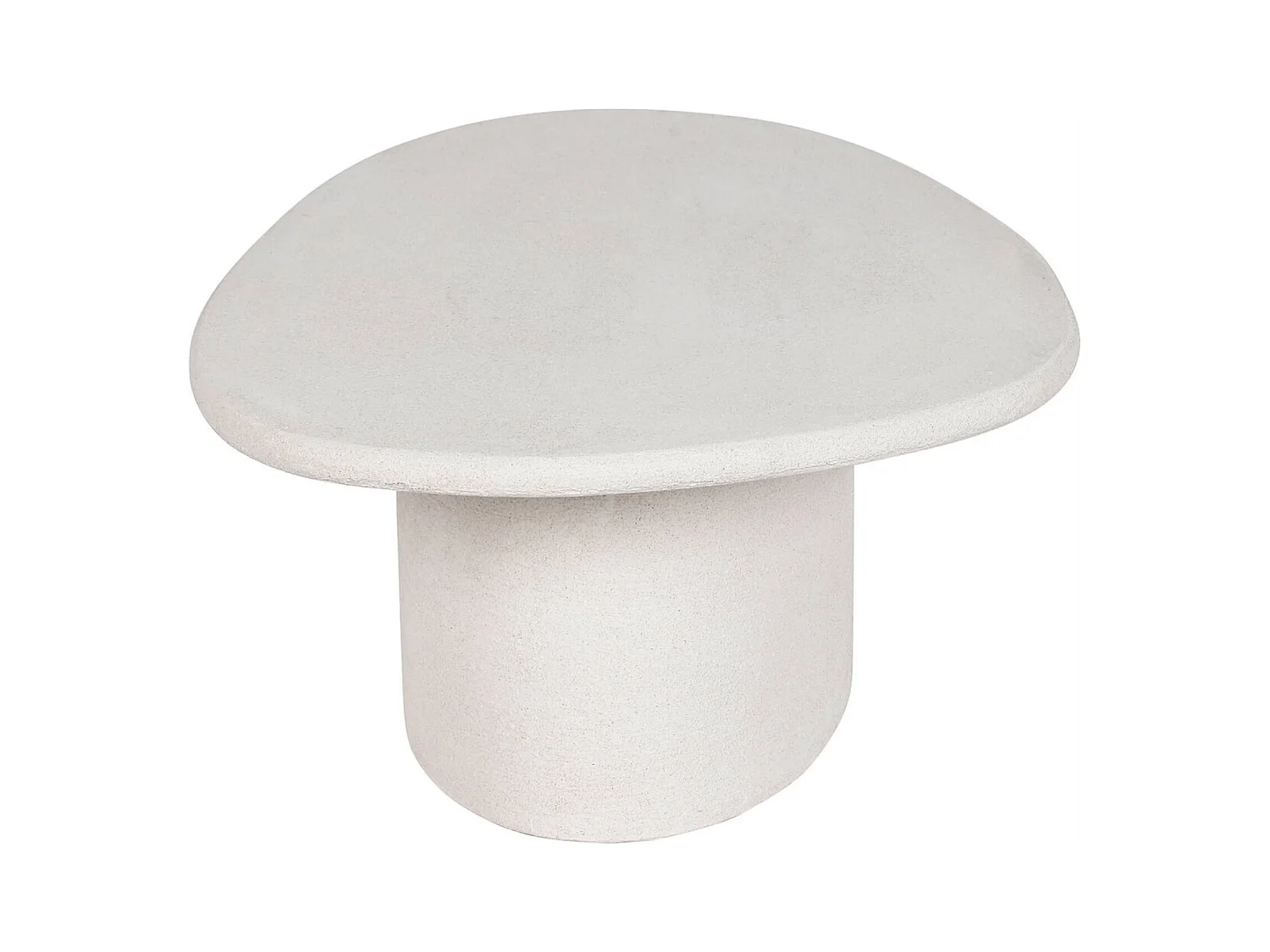 Table basse design épuré blanc mat pour salon moderne