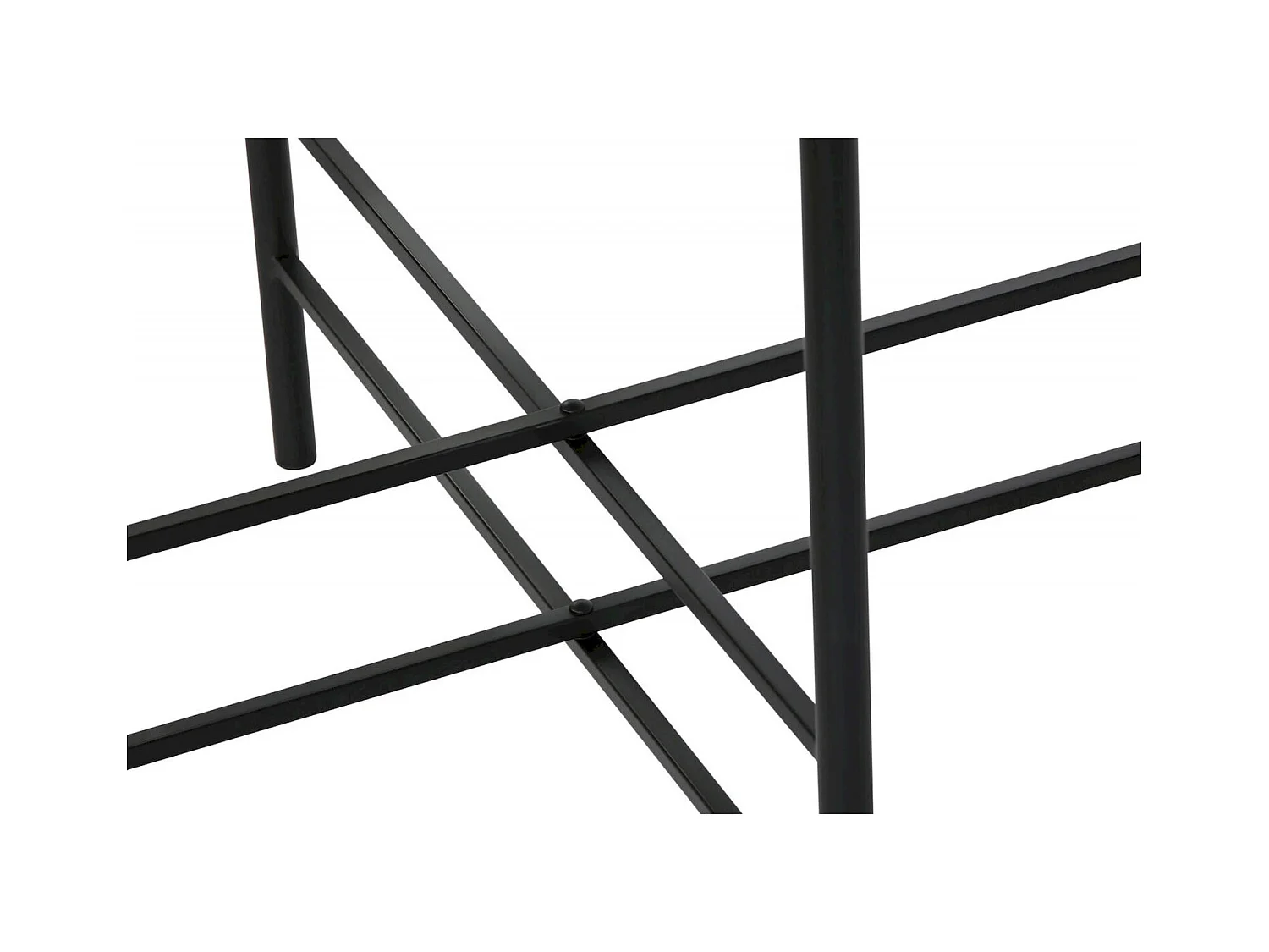 Table basse verre et bois noir pour salon chic