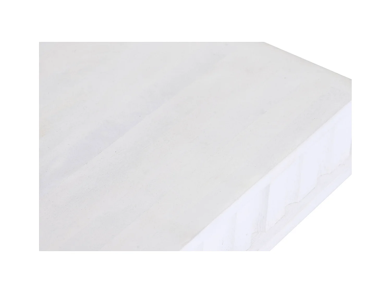 Table basse élégance mango blanc et métal design