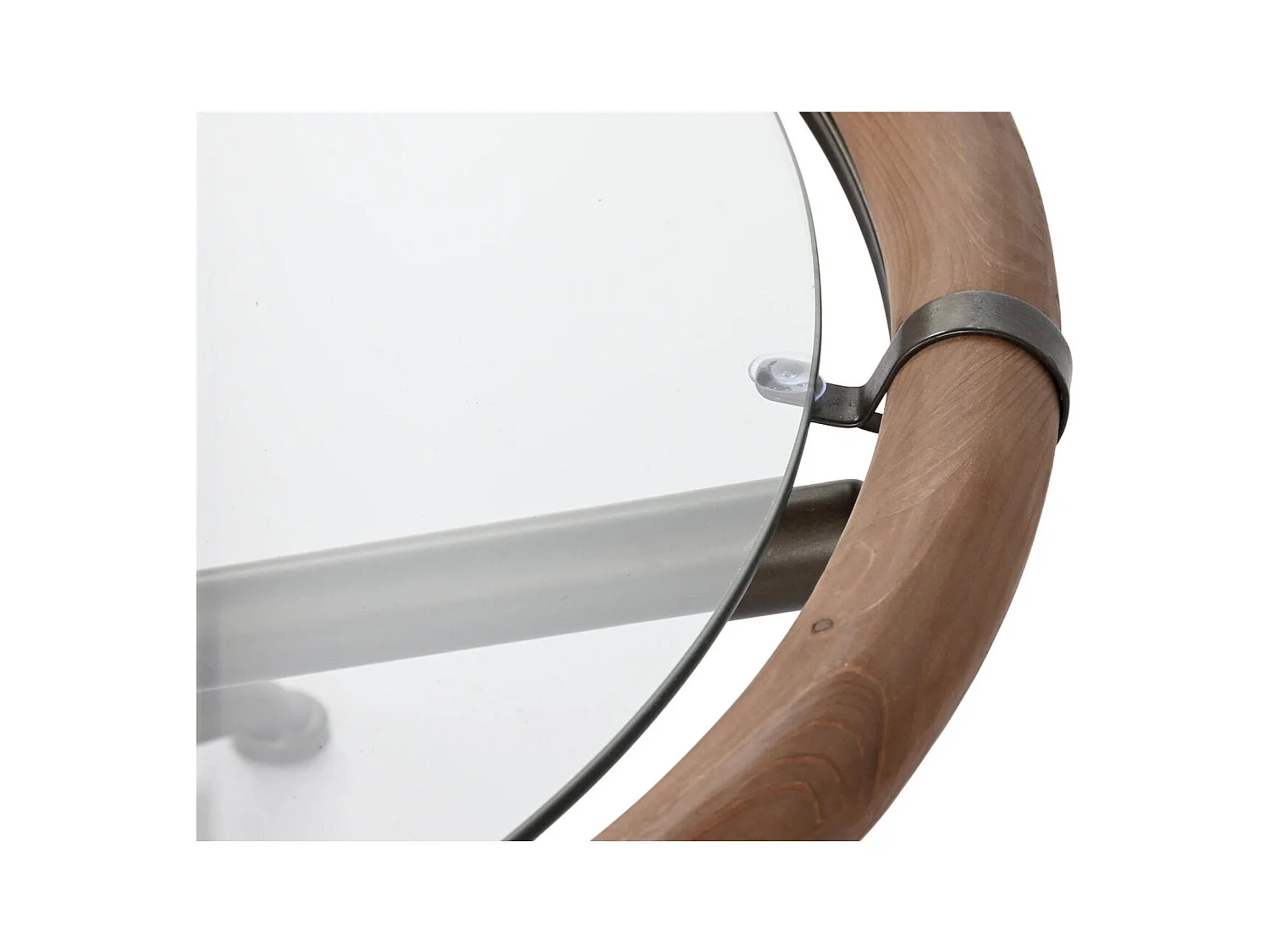 Table basse bois et verre design élégant