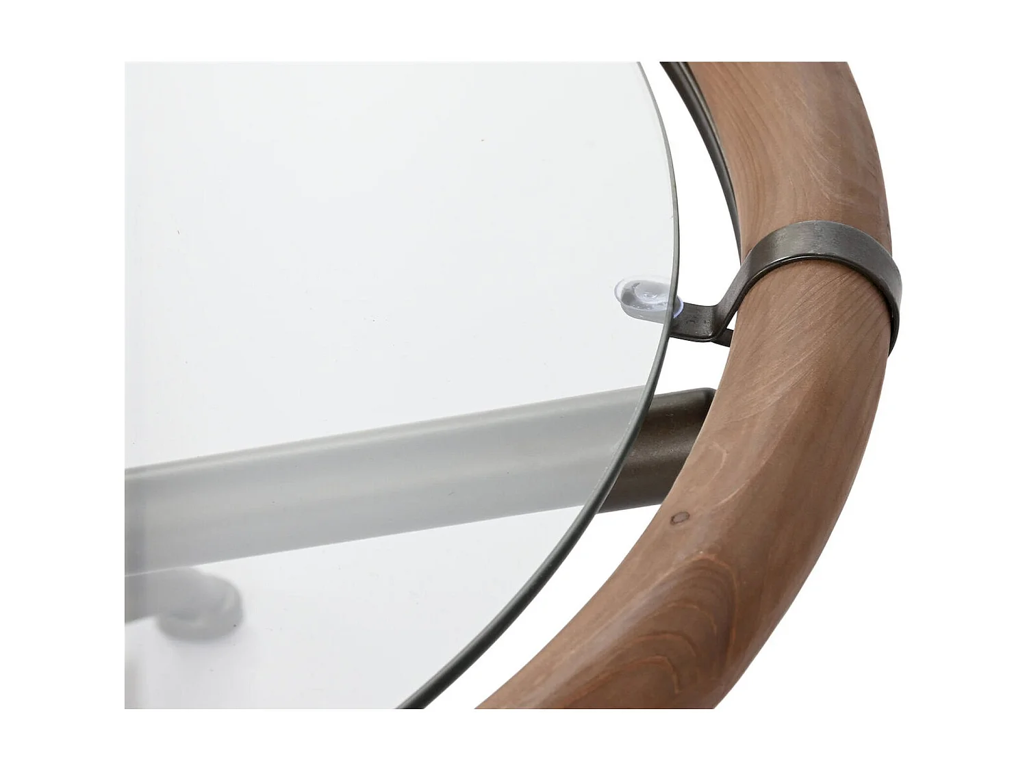 Table basse bois et verre design élégant